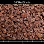 3-4" Red Granite