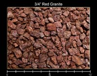 3-4" Red Granite