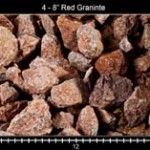4-8" Red Granite